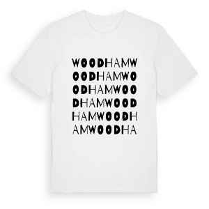 Woodham ordlek t-shirt – ekologisk bomull t-shirt från Pinshirt