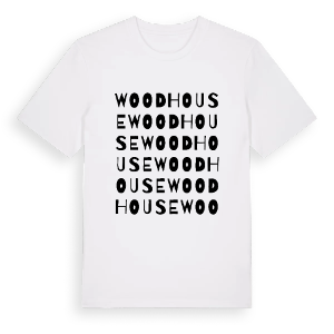 Woodhouse ordlek t-shirt – ekologisk bomull t-shirt från Pinshirt