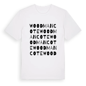 Woodmancote ordlek t-shirt – ekologisk bomull t-shirt från Pinshirt