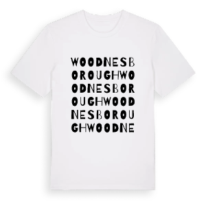 Woodnesborough ordlek t-shirt – ekologisk bomull t-shirt från Pinshirt