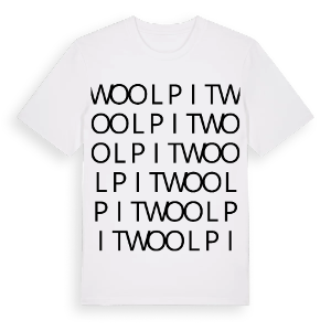 Woolpit ordlek t-shirt – ekologisk bomull t-shirt från Pinshirt