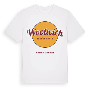 Woolwich cirkel t-shirt – ekologisk bomull t-shirt från Pinshirt