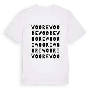 Woore ordlek t-shirt – ekologisk bomull t-shirt från Pinshirt