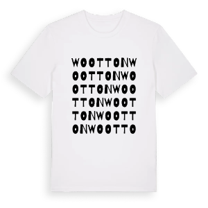 Wootton ordlek t-shirt – ekologisk bomull t-shirt från Pinshirt