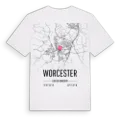 Worcester karta t-shirt