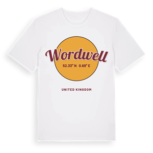 Wordwell cirkel t-shirt – ekologisk bomull t-shirt från Pinshirt