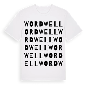Wordwell ordlek t-shirt – ekologisk bomull t-shirt från Pinshirt