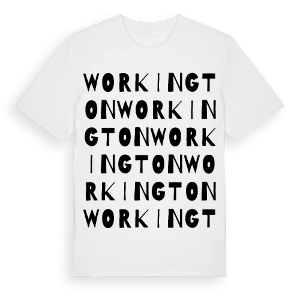 Workington ordlek t-shirt – ekologisk bomull t-shirt från Pinshirt