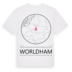 Worldham t-shirt – ekologisk bomull t-shirt från Pinshirt