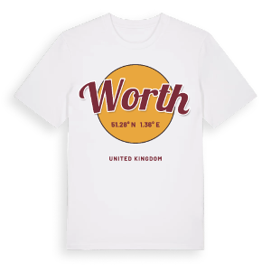 Worth cirkel t-shirt – ekologisk bomull t-shirt från Pinshirt