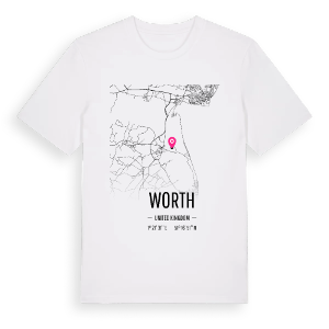 Worth karta t-shirt – ekologisk bomull t-shirt från Pinshirt