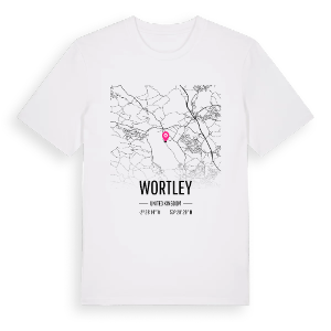 Wortley karta t-shirt – ekologisk bomull t-shirt från Pinshirt