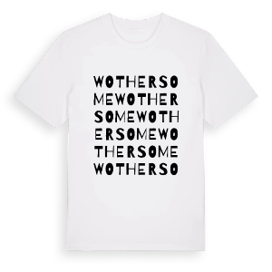 Wothersome ordlek t-shirt – ekologisk bomull t-shirt från Pinshirt