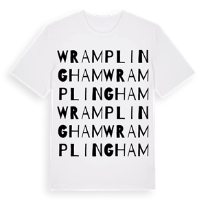 Wramplingham ordlek t-shirt – ekologisk bomull t-shirt från Pinshirt