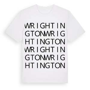 Wrightington ordlek t-shirt – ekologisk bomull t-shirt från Pinshirt