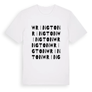 Wrington ordlek t-shirt – ekologisk bomull t-shirt från Pinshirt