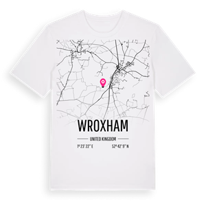Wroxham karta t-shirt – ekologisk bomull t-shirt från Pinshirt