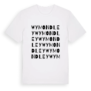 Wymondley ordlek t-shirt – ekologisk bomull t-shirt från Pinshirt