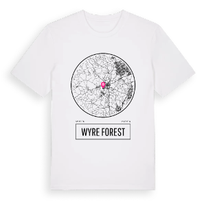 Wyre Forest t-shirt – ekologisk bomull t-shirt från Pinshirt