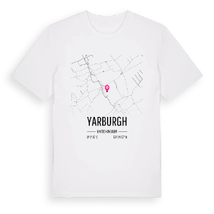 Yarburgh karta t-shirt – ekologisk bomull t-shirt från Pinshirt