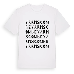Yarnscombe ordlek t-shirt – ekologisk bomull t-shirt från Pinshirt