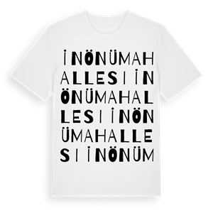 İnönü Mahallesi ordlek t-shirt – ekologisk bomull t-shirt från Pinshirt