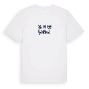 Çat college t-shirt – ekologisk bomull t-shirt från Pinshirt