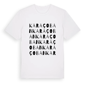 Karaçoban ordlek t-shirt – ekologisk bomull t-shirt från Pinshirt