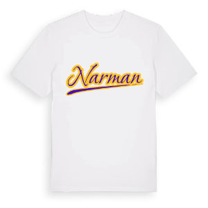 Narman baseball t-shirt – ekologisk bomull t-shirt från Pinshirt