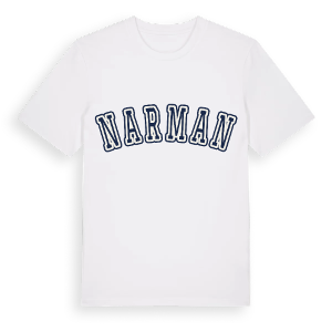 Narman college t-shirt – ekologisk bomull t-shirt från Pinshirt