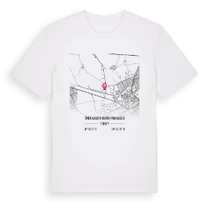 Ömer Nasuhi Bilmen Mahallesi karta t-shirt – ekologisk bomull t-shirt från Pinshirt
