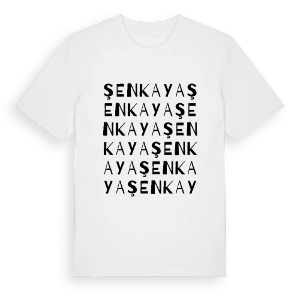 Şenkaya ordlek t-shirt – ekologisk bomull t-shirt från Pinshirt