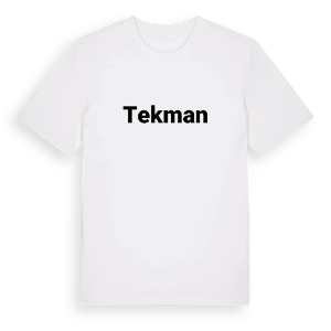 Tekman fetstil t-shirt – ekologisk bomull t-shirt från Pinshirt