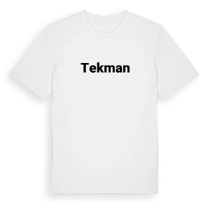 Tekman fetstil t-shirt – ekologisk bomull t-shirt från Pinshirt