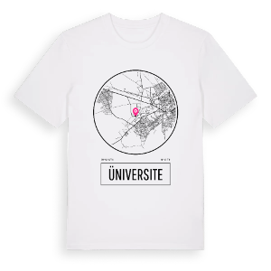 Üniversite t-shirt – ekologisk bomull t-shirt från Pinshirt