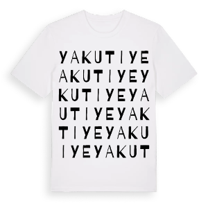 Yakutiye ordlek t-shirt – ekologisk bomull t-shirt från Pinshirt