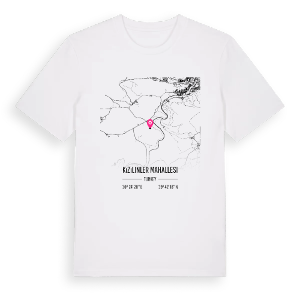 Kızılinler Mahallesi karta t-shirt – ekologisk bomull t-shirt från Pinshirt