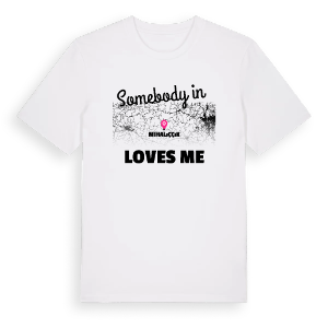 Någon i Mihalıççık älskar mig t-shirt – ekologisk bomull t-shirt från Pinshirt
