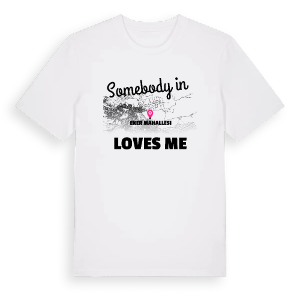 Någon i Şeker Mahallesi älskar mig t-shirt – ekologisk bomull t-shirt från Pinshirt