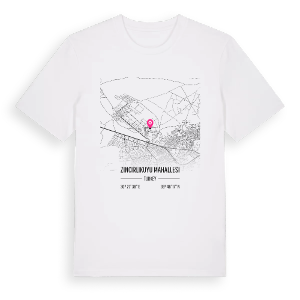 Zincirlikuyu Mahallesi karta t-shirt – ekologisk bomull t-shirt från Pinshirt