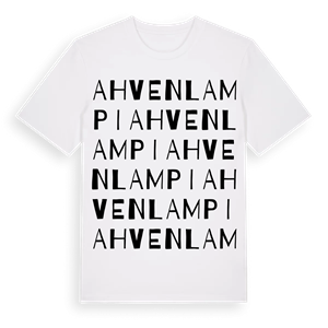 Ahvenlampi ordlek t-shirt – ekologisk bomull t-shirt från Pinshirt