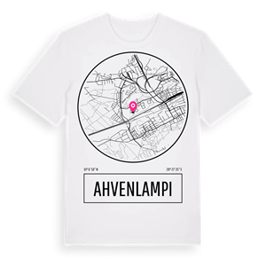 Ahvenlampi t-shirt – ekologisk bomull t-shirt från Pinshirt