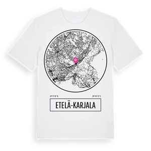 Etelä-Karjala t-shirt – ekologisk bomull t-shirt från Pinshirt