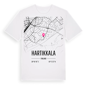Hartikkala karta t-shirt – ekologisk bomull t-shirt från Pinshirt