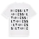 Hiessilta ordlek t-shirt