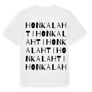 Honkalahti ordlek t-shirt – ekologisk bomull t-shirt från Pinshirt
