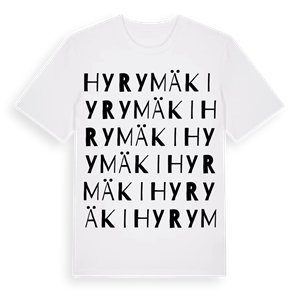 Hyrymäki ordlek t-shirt – ekologisk bomull t-shirt från Pinshirt