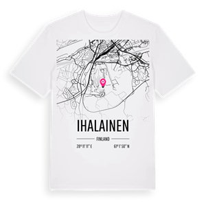 Ihalainen karta t-shirt – ekologisk bomull t-shirt från Pinshirt