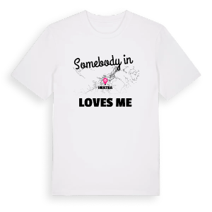 Någon i Imatra älskar mig t-shirt – ekologisk bomull t-shirt från Pinshirt