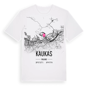 Kaukas karta t-shirt – ekologisk bomull t-shirt från Pinshirt